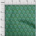 thumbnail image 2 of oneOone Rayon Green Fabric Kalamkari Sewing Material Print Fabric By The Yard 56 Inch Wide, 2 of 5