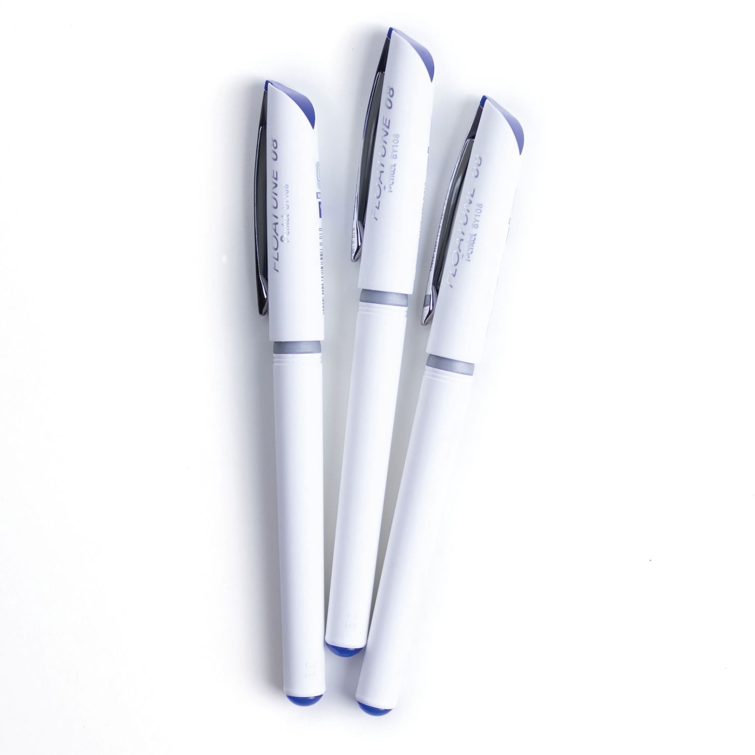 Pentel Floatune Stylo à Bille 0,8mm Encre Bleue paquet de 3