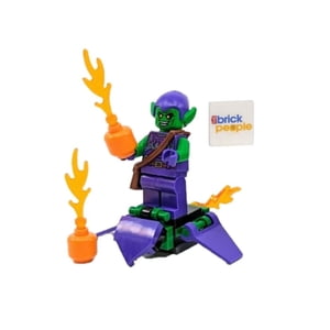 LEGO Marvel Superheroes: Minifigure Goblin Vert avec Glider et Pumpkin Bombs