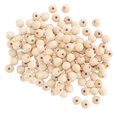 thumbnail image 4 of 5 Pack Wooden Beads Natural Round Loose Rustic Country DIY Hand Made Jewelry Making Materials(Natural Color 16mm40pcs), 4 of 8