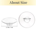 thumbnail image 2 of Glass Bobeches for Candlestick Holders, 24 Pcs Candle Drip Protectors Candle Rings for Tapers, Candle Drip Catcher, 2 of 8