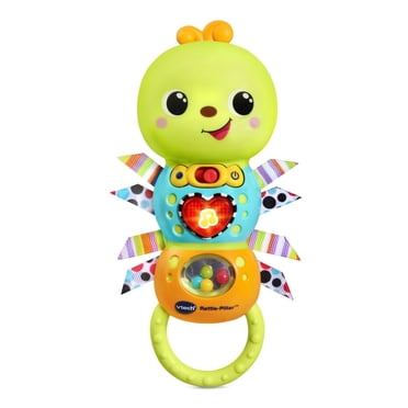 VTech Rattle-Pillar™ - Light-Up Sensory Baby Rattle with Motion & Music - English Version