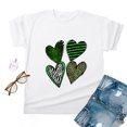 thumbnail image 4 of QIPOPIQ T-Shirts à Manches Courtes pour Femmes à Col Rond St. Patrick's Day T-Shirts pour Dames T-Shirt Shamrock T-Shirt Vert T-Shirts St Patricks Day T-Shirts Léopard Cœur T-Shirts Amples pour les Fêtes T-Shirts Graphiques Aubaines, 4 of 4