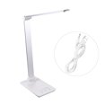thumbnail image 2 of Silver Charging Reading Table Lamp Durable Foldable Desk Night Light for Home Aluminum and Plastic 1pc, 2 of 8