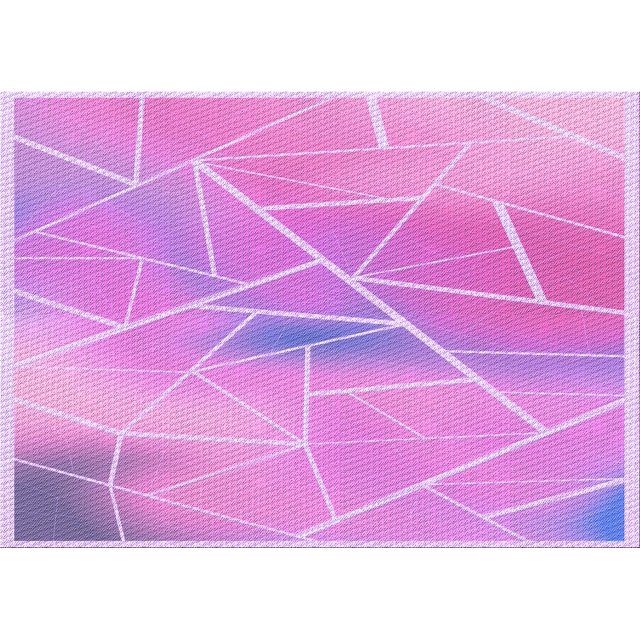 Ahgly Company Machine Washable Indoor Rectangle Transitional Violet Purple Area Rugs, 2' x 4'