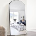 thumbnail image 1 of NeuType Full Length Floor Mirror Arch Black 65"x22", 1 of 8