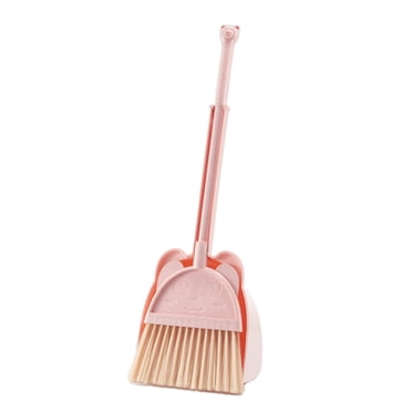 Ensemble de Jouets de Nettoyage pour Enfants, Ensemble Balai et Porte-Poussière pour Enfants, Nettoyage de la Maison Rose