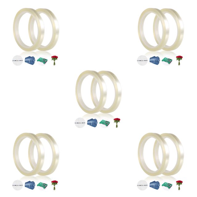 ziyahi 2Pcs Insulation Tapes Warning Line Single Sided Strong Self Adhesive Drawing Positioning Tape Electronics Supplies 5Set