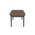 thumbnail image 5 of Lenox Steel Reception Waiting Room 2-Seat Bench / Charcoal Steel / Brown, 5 of 5