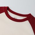 thumbnail image 3 of Cowsor Boys And Girls Crewneck Sweatshirt Colorblock Pullover Long Sleeve Solid Tops Casual, 3 of 5