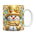 thumbnail image 2 of Aqestyerly Christmas Inflatable Mug Snowman Santa Mug Puffy Coffee Mug Press Gift Holiday Ceramic Mug With Handle HWRETIE, 2 of 5