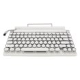 thumbnail image 4 of Mechanical Keyboard, Typewriter Mechanical Keyboard 2000mA Capacity  5.0 Support 3 Devices FN Master  For Tablet White, 4 of 8