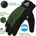 thumbnail image 3 of RDX Weight Lifting Gloves Gym Workout, Full Finger Touch Screen, Breathable Anti Slip Padded Palm Protection, Fitness Strength Training Powerlifting HIIT WOD Exercise, Men Women Home Gym Cycling, 3 of 7