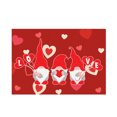 thumbnail image 2 of TIMIFIS Happy Valentine's Floral Doormat Love Heart Indoor Outdoor, 2 of 2