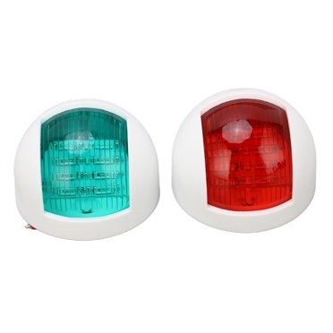 LED Boat Light,Pair of Rounded Waterproof Yacht Lamp Boat Sidelight Top-Notch Performance