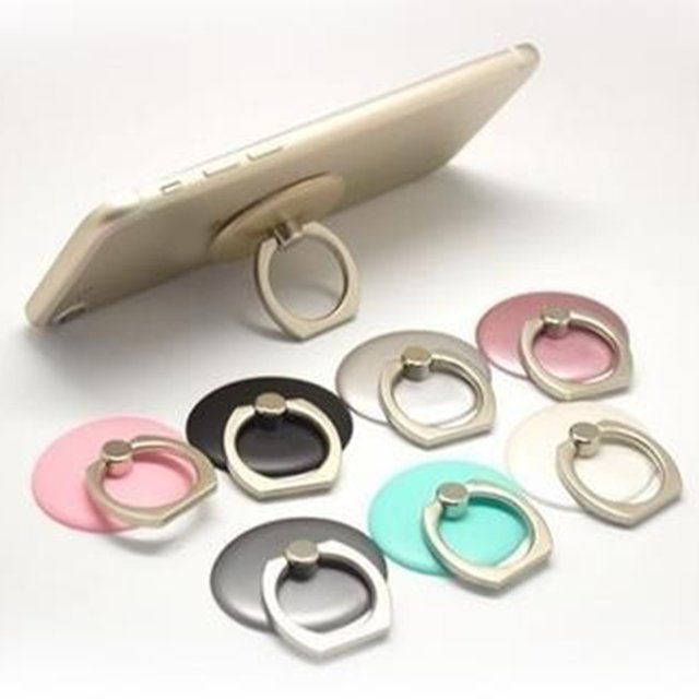 Bague de Téléphone Ronde Adhésive Support de Téléphone Rond Rotation à 360 Degrés; Bague de Téléphone Rotation Table de Téléphone Bureau Prise de Bague 3D