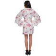 thumbnail image 4 of Moomaya Peignoir en Coton pour Femmes Robe de Chambre Imprimée Courte Peignoir de Douche Nuptiale, 4 of 6