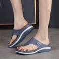 thumbnail image 1 of LSLJS Sandales pour Femmes Grande Taille Légères Chaussures Rétro Tongs de Massage Semelle Souple Pantoufles Compensées, Pantoufles pour Femmes, 1 of 7