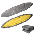 thumbnail image 2 of Housse de Kayak Imperméable en Tissu Oxford Robuste / Ajustement Universel pour Canots de 18,3 à 19,6 Pi / Rangement Extérieur Intérieur / Résistante aux UV, Respirante, Sangles Ajustables / Protection pour Voyage et Bateau de Pêche, 2 of 8
