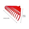 thumbnail image 3 of Plastic Rake Thickened Raking Grass Rake Agricultural Rubber Rake Withered Leaves Rake Rake Leaf Rake Leaves Rake Iron Rake Gardening Tools, 3 of 3