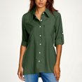 thumbnail image 2 of BLVB Chemise Boutonnée pour Femme avec Protection Solaire UV Upf 50+ à Manches Longues, Extérieur, Fraîche, Séchage Rapide, Pêche, Randonnée, Voyage, 2 of 7