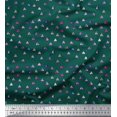 thumbnail image 1 of Soimoi Polyester Crepe Fabric Texture & Triangle Geometric Print Fabric by The Yard 42 Inch Wide, 1 of 3