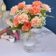 thumbnail image 4 of Flowers Artificial for Decoration Diamond Rose Plastic Bouquet, 5 Forks 10 Mini Roses Blue Waterproof Fade Proof Home Office Decor Roses Artificial Flowers, 4 of 6