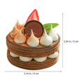 thumbnail image 2 of 2pcs Mini Fake Cakes Artificial Dessert Ornaments Fake Cake Wedding Photo Props, 2 of 5