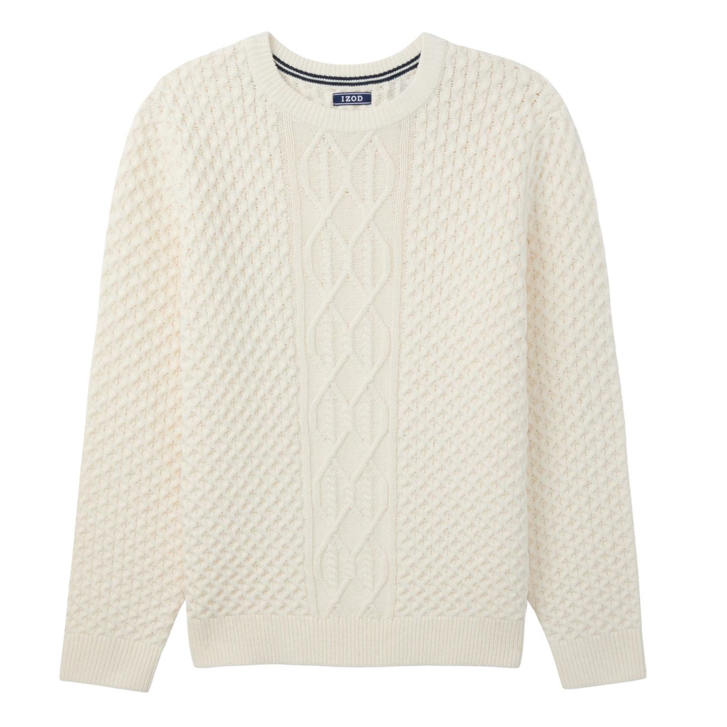 Chandail col rond style pêcheur pour homme IZOD, Tailles P-XXL