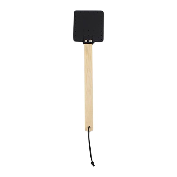 EGNMCR Stick Handle Fly Swatter Fly Swatter Leather Fly Swatter Stick Fly Swatter Household Tools wooden swatter