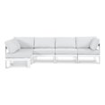 thumbnail image 1 of Meridian Furniture Nizuc White Outdoor Patio Modular Sectional, 1 of 12