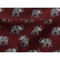 thumbnail image 4 of oneOone Viscose Jersey Fabric Elephant Block Print Fabric By Yard 60 Inch Wide, 4 of 5