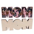 thumbnail image 1 of Letters Decor, Meaningful Wooden Letters Decoration, , Cute Shape Mom Letters Sign Ornament, For Mothers Day, 1 of 8