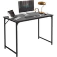 thumbnail image 1 of BestOffice Computer Desk, 39-Inch Modern Home Office Study Table, PC Workstation with Sturdy Metal Frame, Black, 1 of 7