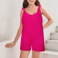 thumbnail image 3 of Zecgelong Girls' Solid Colored Short Overalls(5 13Years) Girls Animal Print Sets, 3 of 5