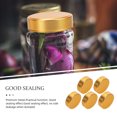 thumbnail image 2 of Miangastore Jam Jar Covers Golden Metal 5Pcs 1.9x0.8in, 2 of 8