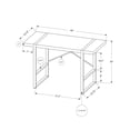 thumbnail image 4 of Monarch Specialties Computer Desk, Home Office, Laptop, 48"l, Work, Metal, Laminate, Grey, Contemporary, Modern, 4 of 4