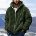 thumbnail image 1 of TIMIFIS Men's Heavyweight Fuzzy Sweatshirt Jacket Zip Up Coat Fashion Fleece Warm Jacket, 1 of 5