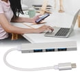thumbnail image 1 of USB C Hub, Stable Transmission Docking Station Type C To USB 2.0 USB 3.0 Mini Portable  for Desktop for Laptop, 1 of 8