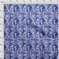 thumbnail image 4 of oneOone Cotton Silk Medium Blue Fabric Abstract Craft Projects Decor Fabric Printed By The Yard 42 Inch Wide, 4 of 4