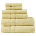 thumbnail image 1 of 510 Design Aegean 6-piece Contemporary Turkish Cotton Towel Set in Yellow, 1 of 10