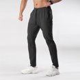 thumbnail image 4 of Ceisia Men Solid Color Loose Casual Pants Elastic Waist Drawstring Sports Gift Work Trousers, 4 of 4