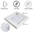 thumbnail image 3 of Bubbles Non-Slip Square Shower Mat Clear 20″L X 20″W, 3 of 5