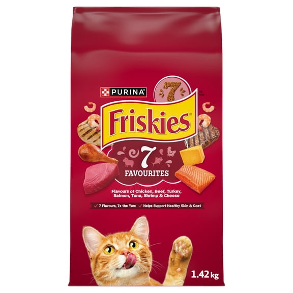 Friskies 7 Nourriture Sèche pour Chats 1.4kg