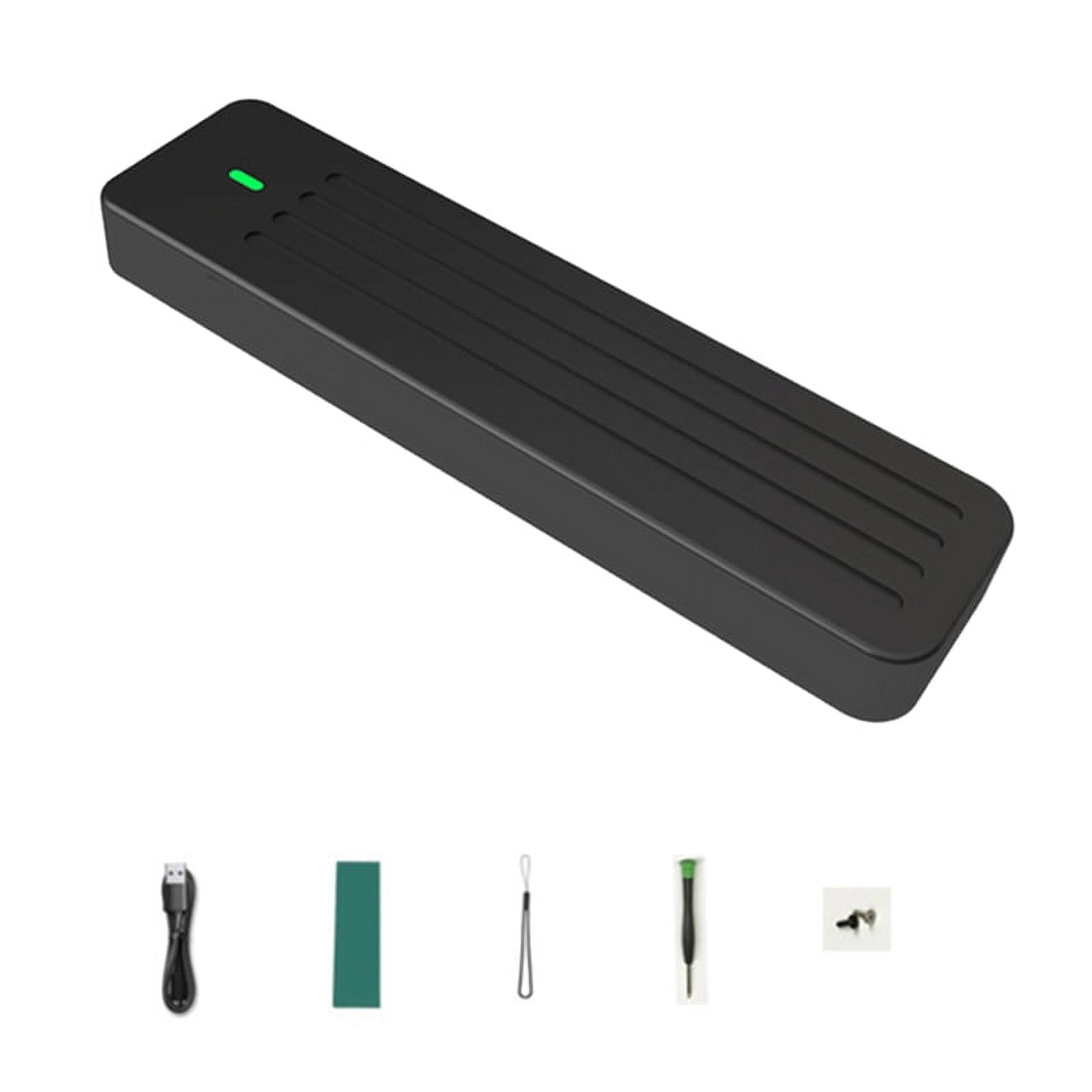 M.2 Aluminium SSD Box , Support NVMe/NGFF TYPE-C USB3.2 GEN2 Aluminum 10G Dual Agreement Black