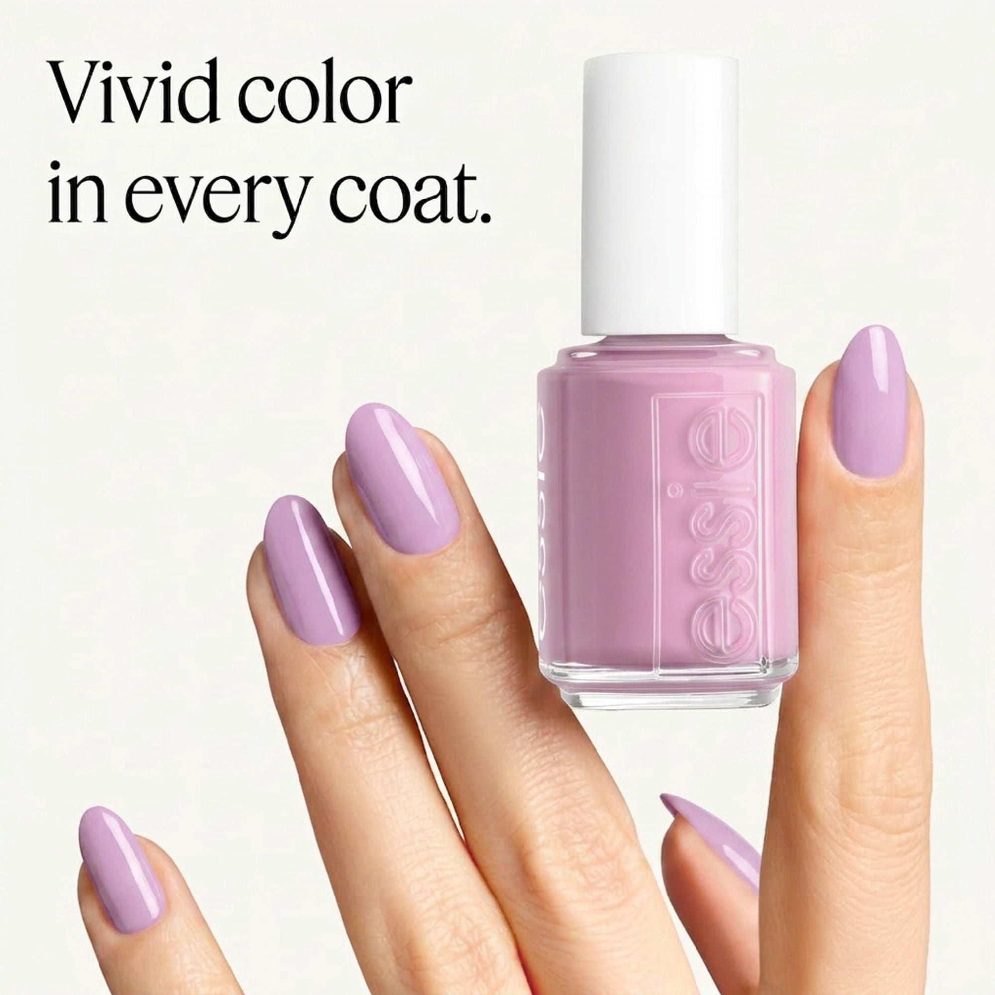 essie vernis à ongles, végétalien, finition brillante, formule de qualité salon, lilacism, 13.5ml