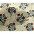 thumbnail image 4 of oneOone Viscose Chiffon Fabric Leaves & Floral Block Print Fabric BTY 42 Inch Wide, 4 of 4