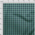 thumbnail image 3 of oneOone Silk Tabby Sea Green Fabric Check Fabric For Sewing Printed Craft Fabric By The Yard 42 Inch Wide, 3 of 4