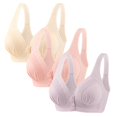 thumbnail image 2 of Timegard 3pc Wireless Bras for Women Front Closure Full Support Wide Strap Comfort Breathable Everyday Bra, 2 of 4