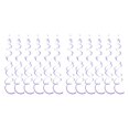 thumbnail image 2 of mmirethe 6pack/lot Swirl Pendant For Graduation Celebration Exquisite Craft Wide Application Birthday Star Spiral Pendant PVC Purple 2Set, 2 of 5